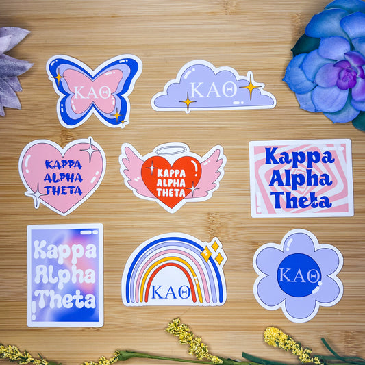 Kappa Alpha Theta Sticker Pack