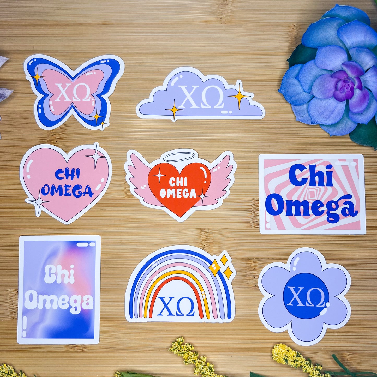 Chi Omega Sticker Pack