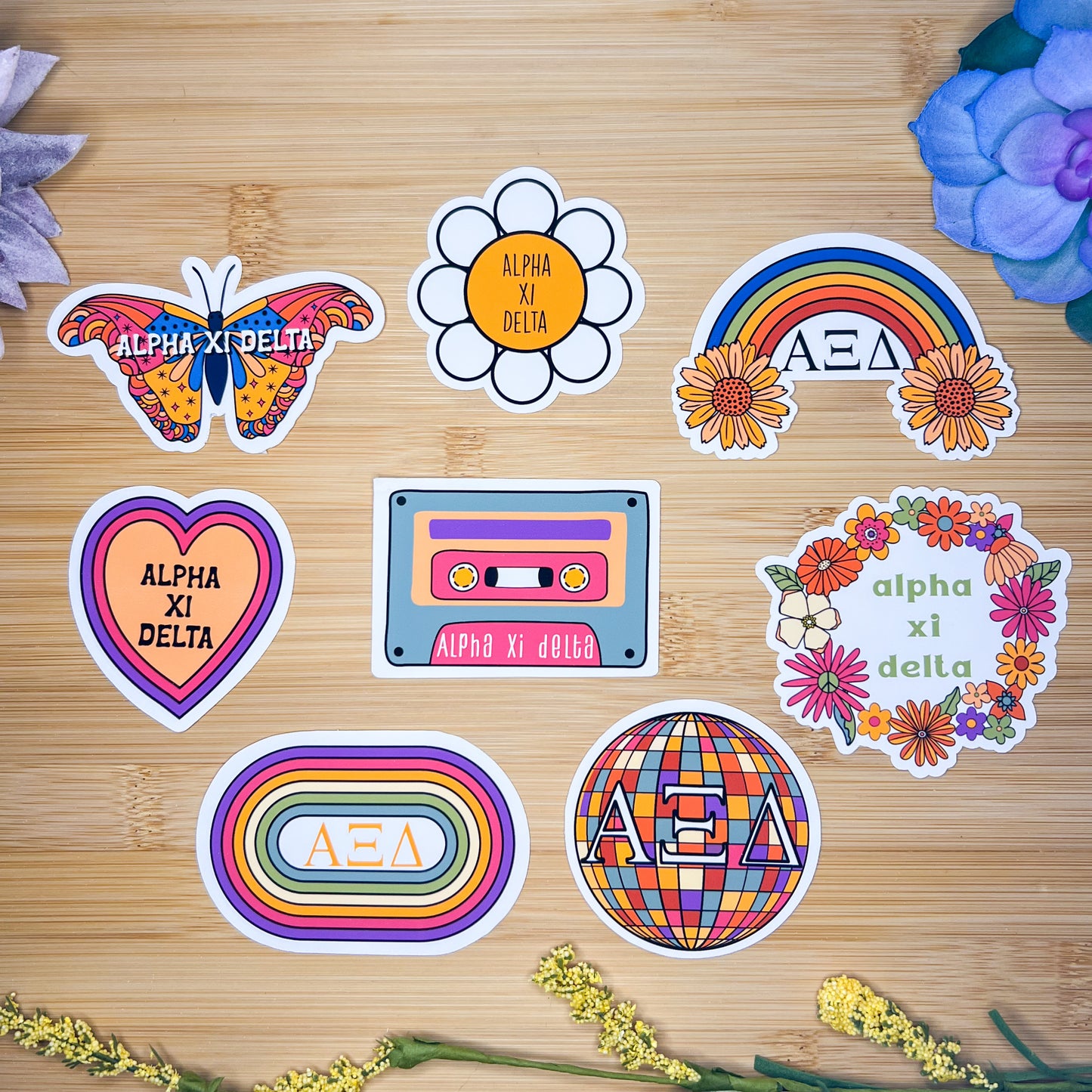 Alpha Xi Delta Sticker Pack