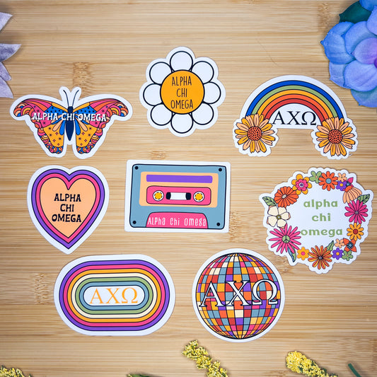 Alpha Chi Omega Sticker Pack