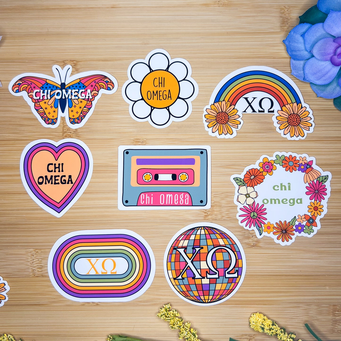 Chi Omega Sticker Pack