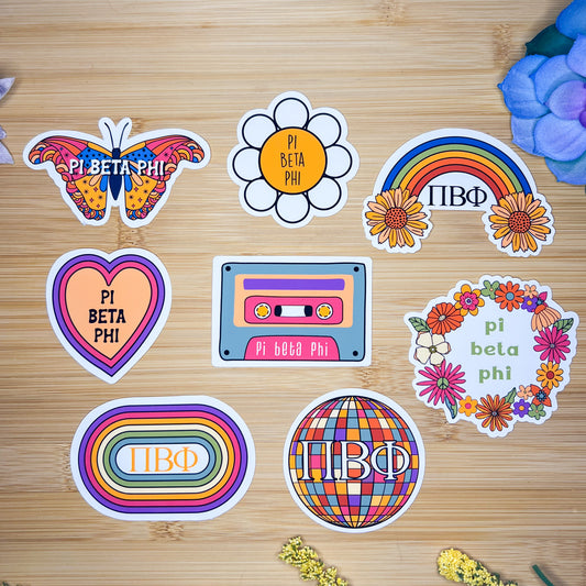 Pi Beta Phi Sticker Pack