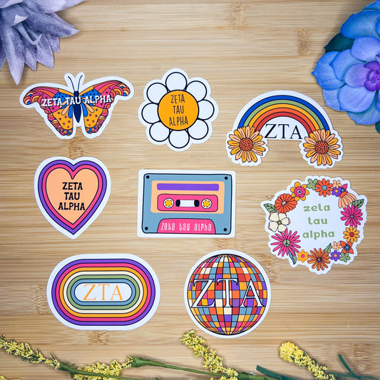 Zeta Tau Alpha Sticker Pack