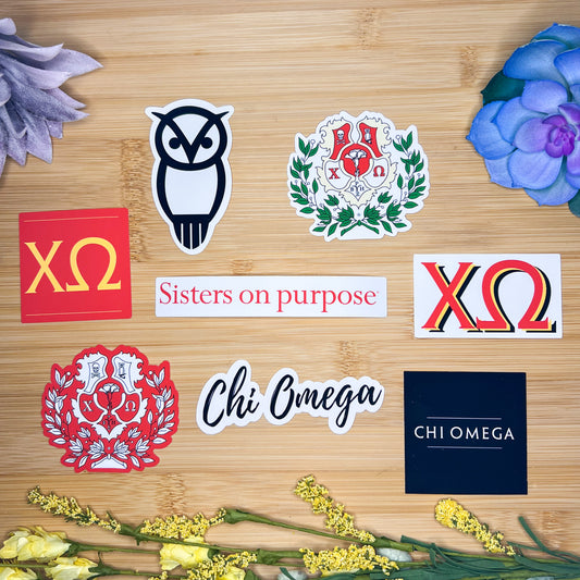 Chi Omega Sticker Pack