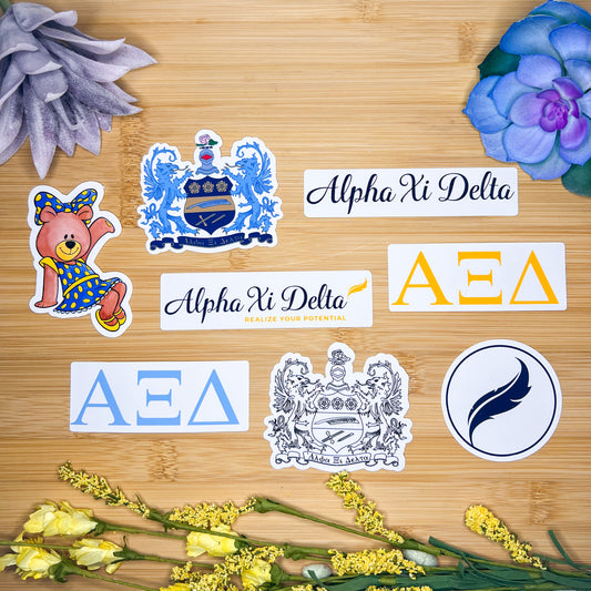 Alpha Xi Delta Sticker Pack