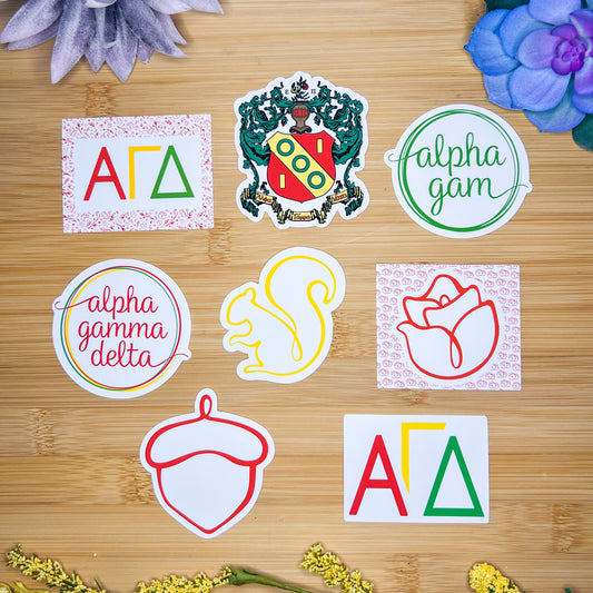 Alpha Gamma Delta Sticker Pack