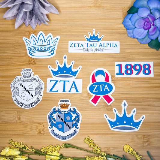 Zeta Tau Alpha Sticker Pack