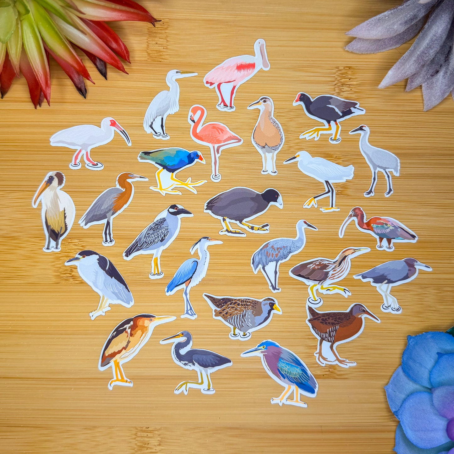 Mini Wading Birds Sticker Pack