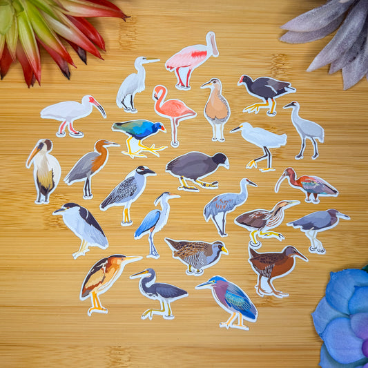 Mini Wading Birds Sticker Pack