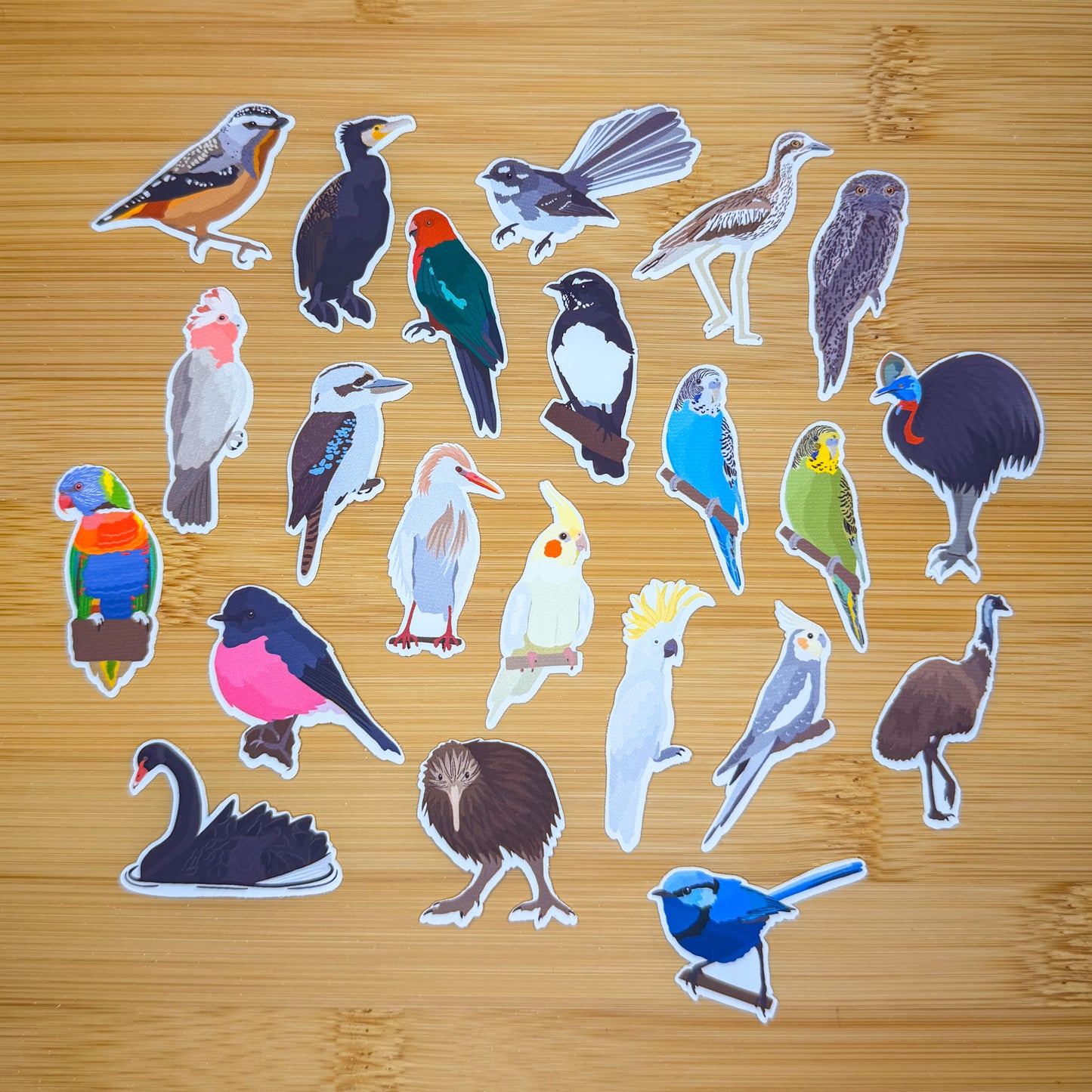 Mini Australian Birds Sticker Pack