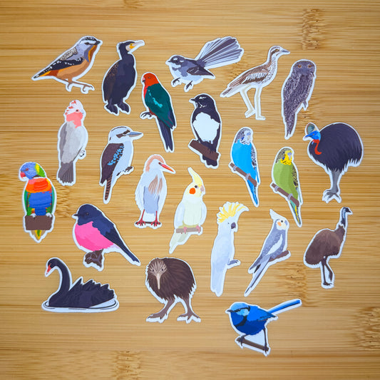 Mini Australian Birds Sticker Pack