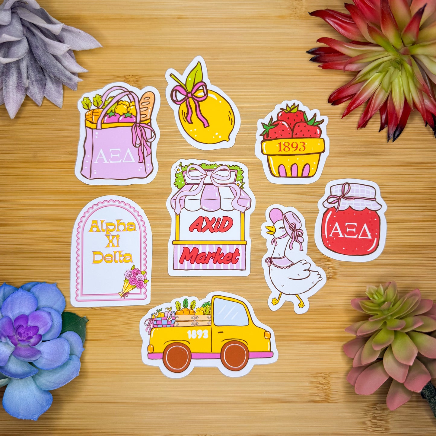 Alpha Xi Delta Sticker Pack