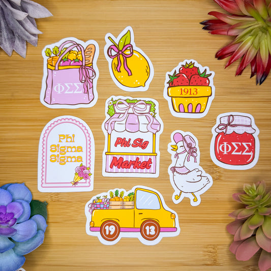 Phi Sigma Sigma Sticker Pack