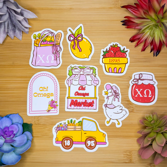 Chi Omega Sticker Pack