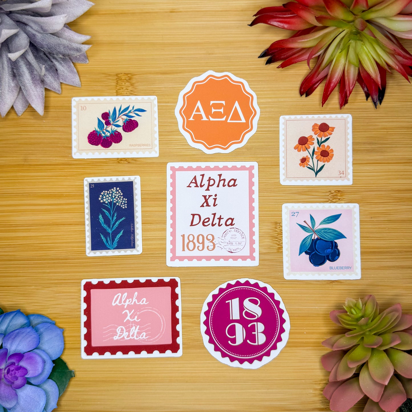 Alpha Xi Delta Sticker Pack