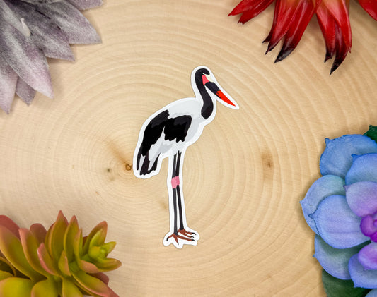 Saddle Billed Stork Sticker
