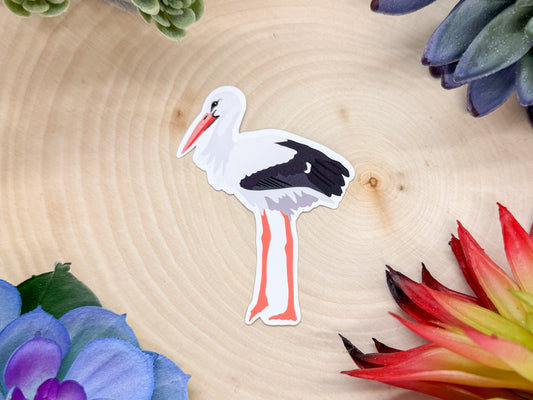 White Stork Sticker
