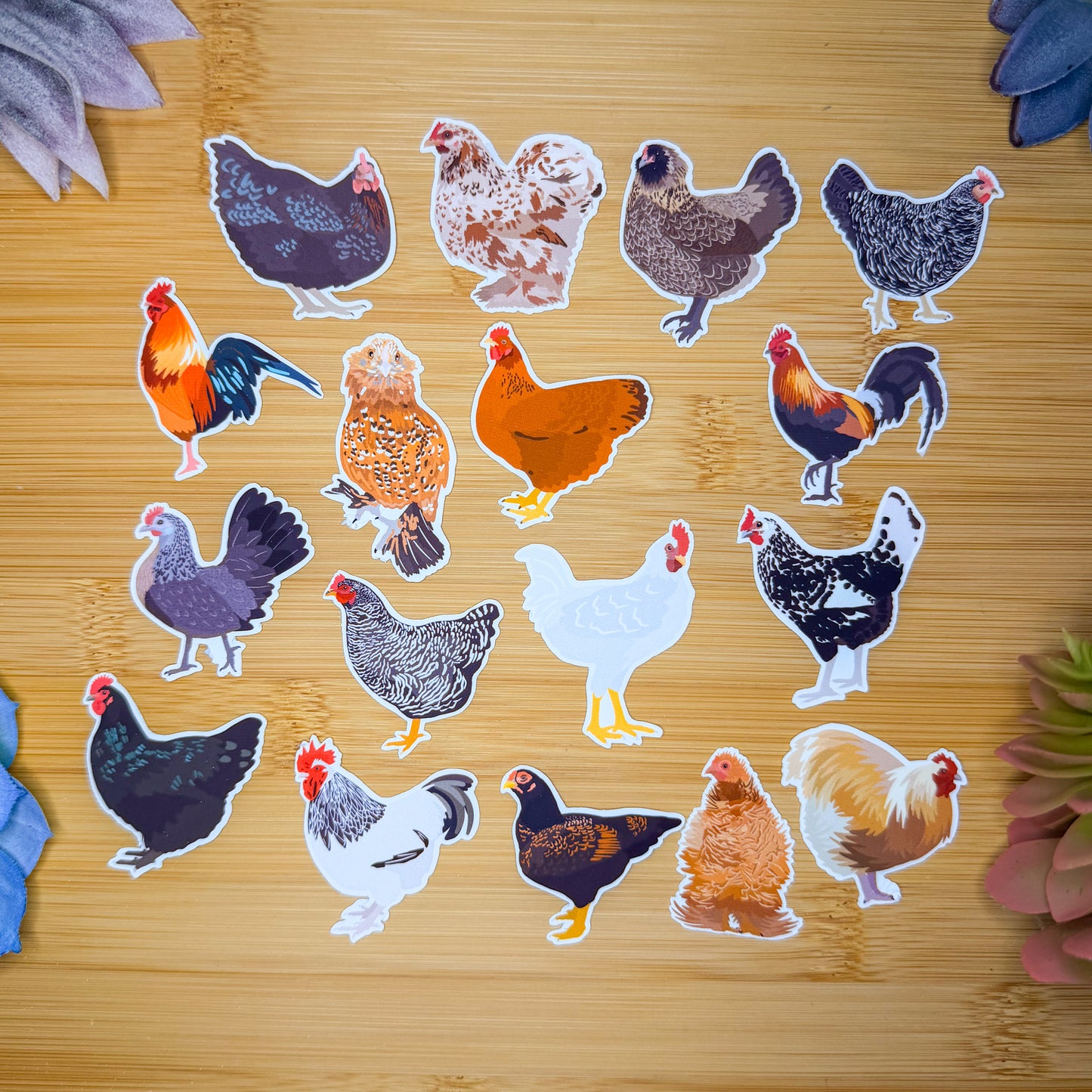 Mini Chickens Sticker Pack
