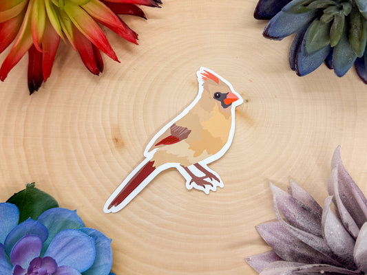 Female Cardinal Sticker