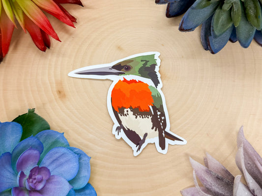 Green Kingfisher Sticker