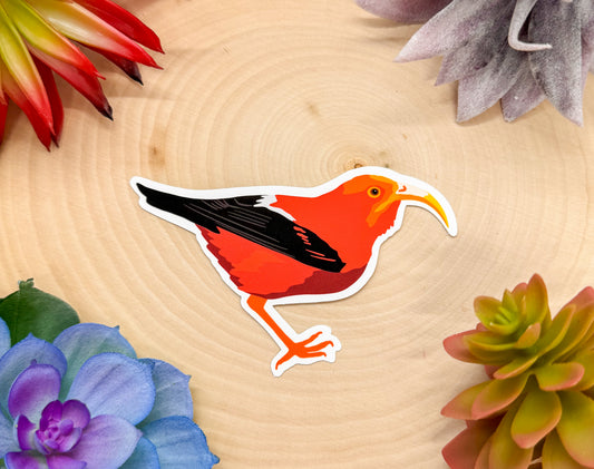 Hawaiian Honeycreeper Sticker