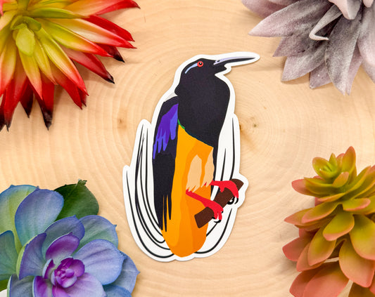 Twelve Wired Bird Of Paradise Sticker