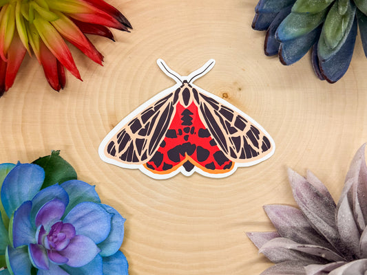Virgin Tiger Moth Sticker