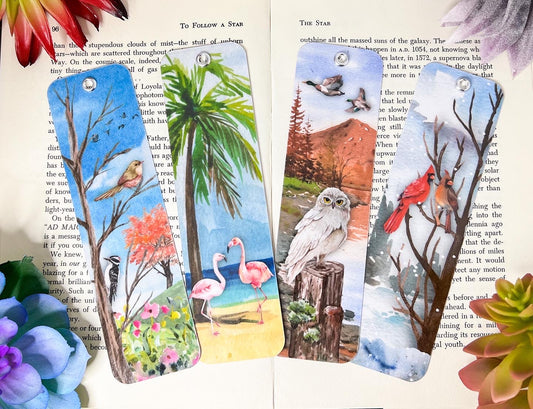Bird Bookmarks Set Of 4