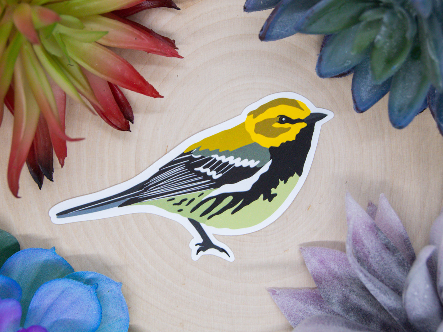 Black Throated Green Warbler Sticker