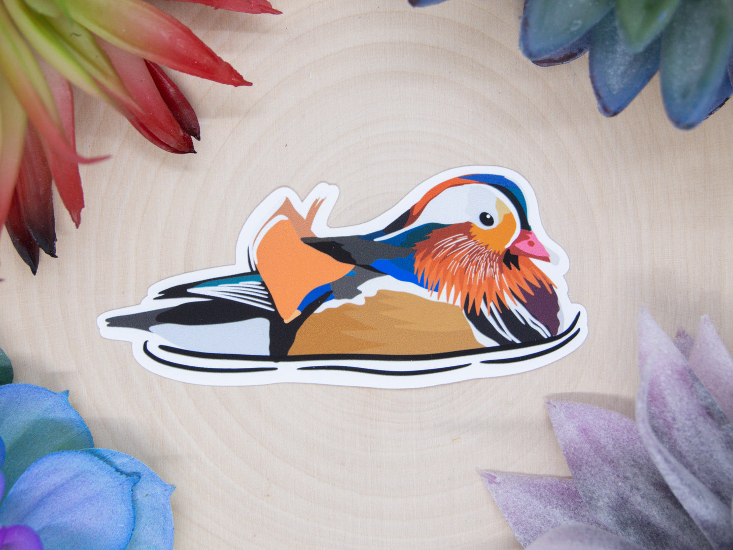 Mandarin Duck Sticker