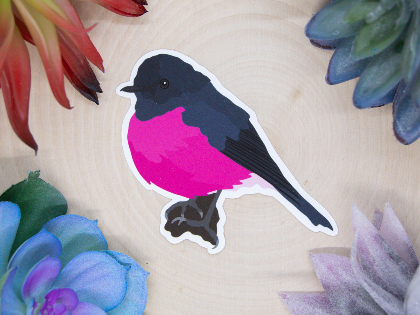 Pink Robin Sticker