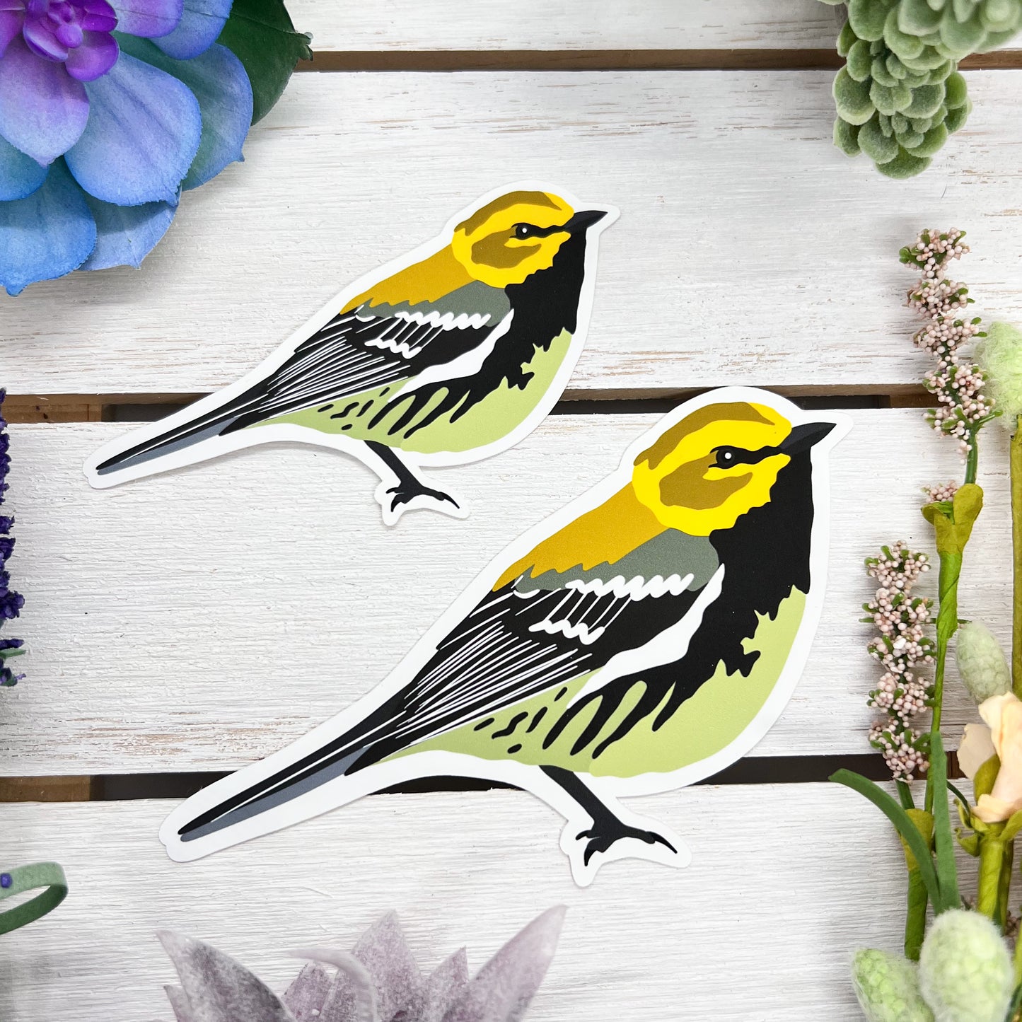 Black Throated Green Warbler Sticker