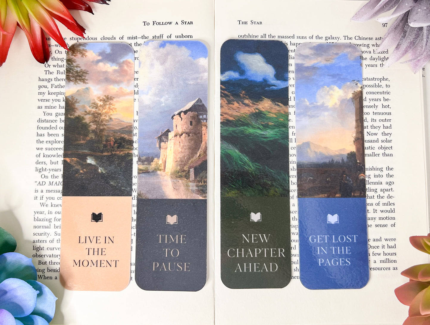 Minimalist Bookmarks Set Of 4