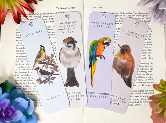 Bird Bookmarks Set Of 4