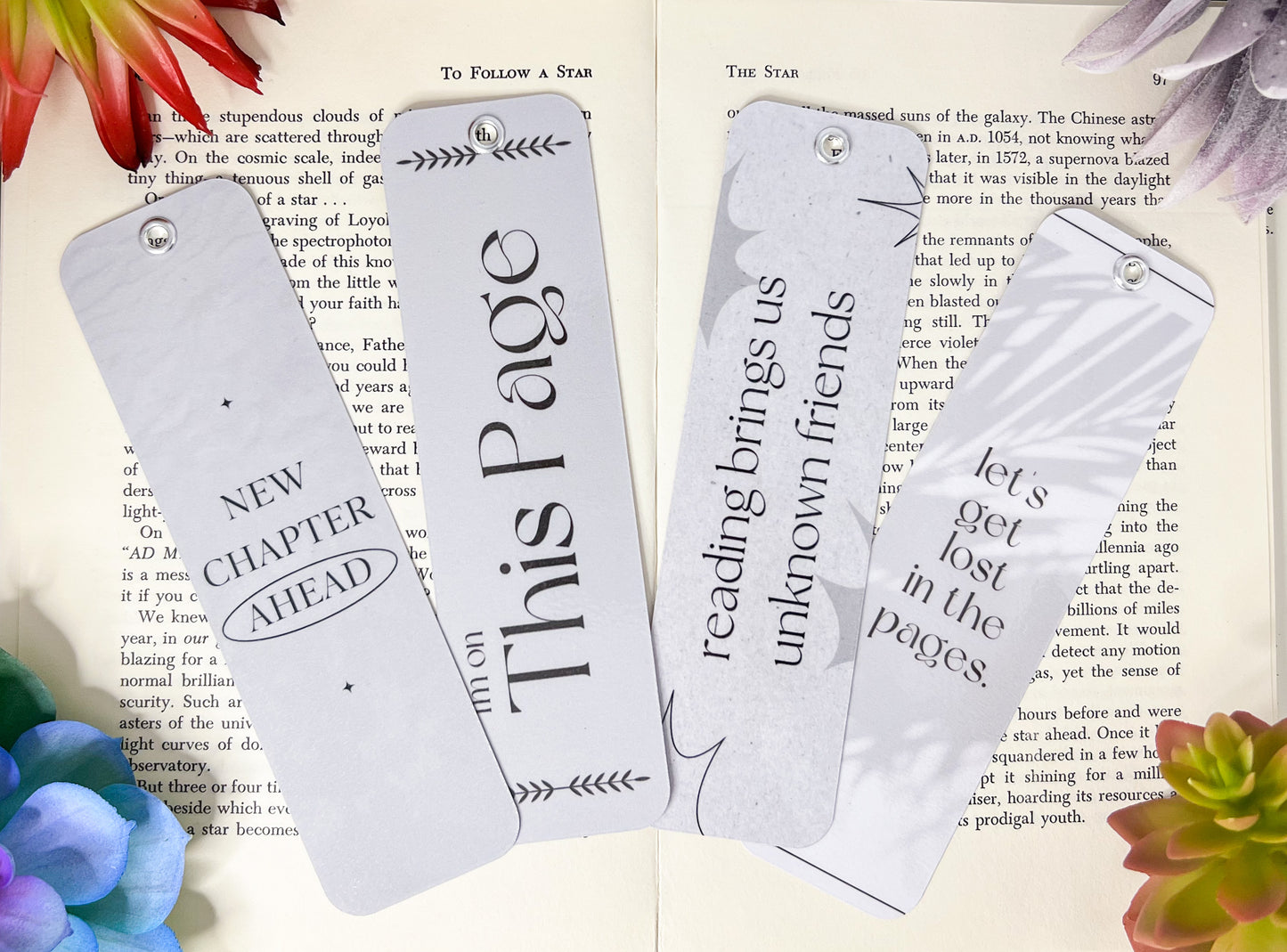 Simple Bookmarks Set Of 4