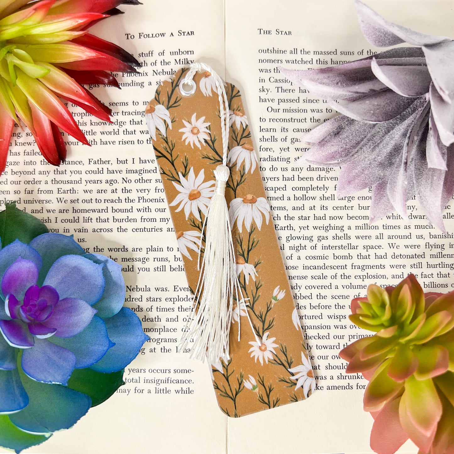 Floral Bookmarks Set Of 4