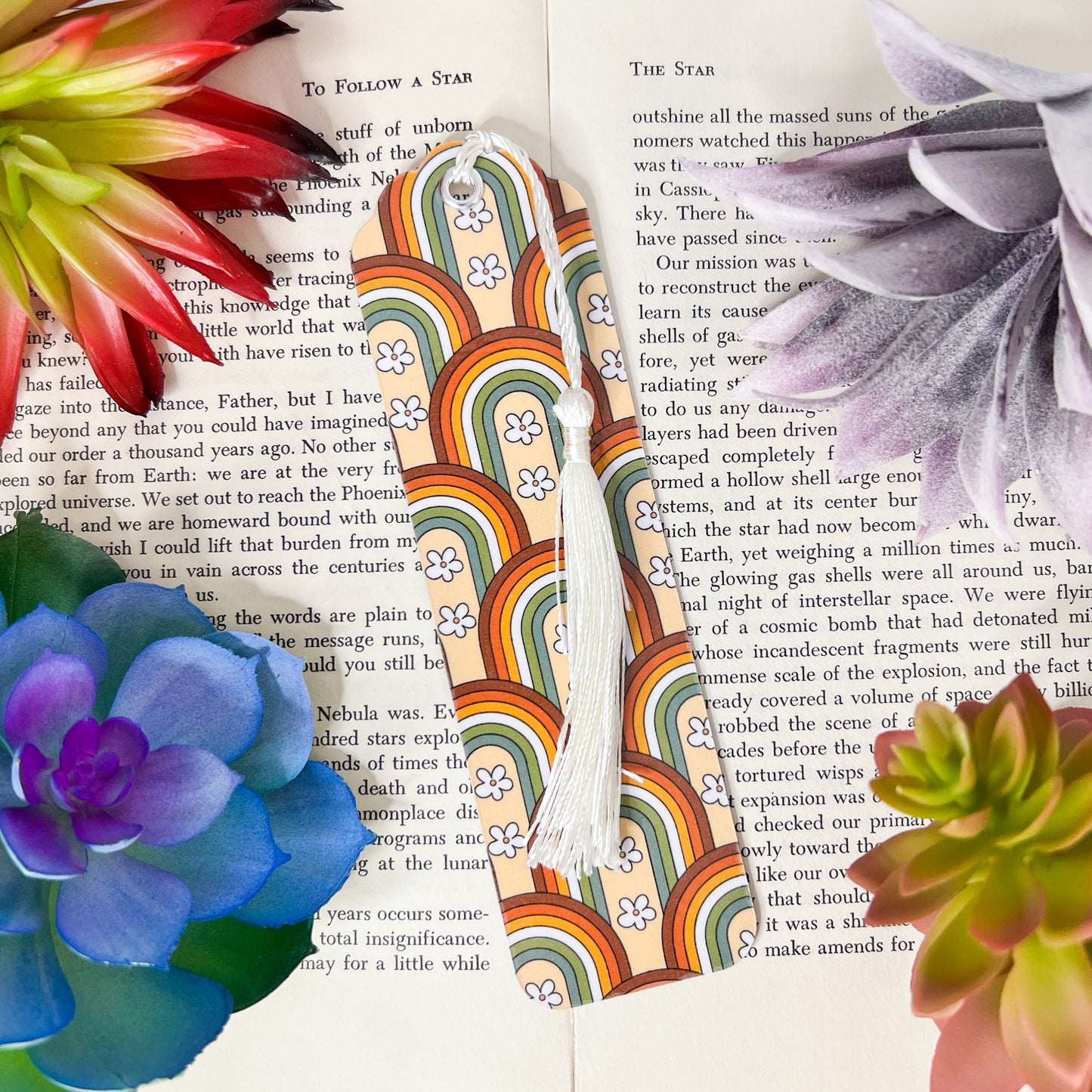 Retro Groovy Bookmarks Set Of 4