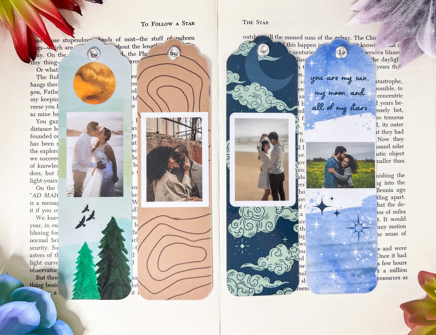 Photo Bookmarks Set Of 4