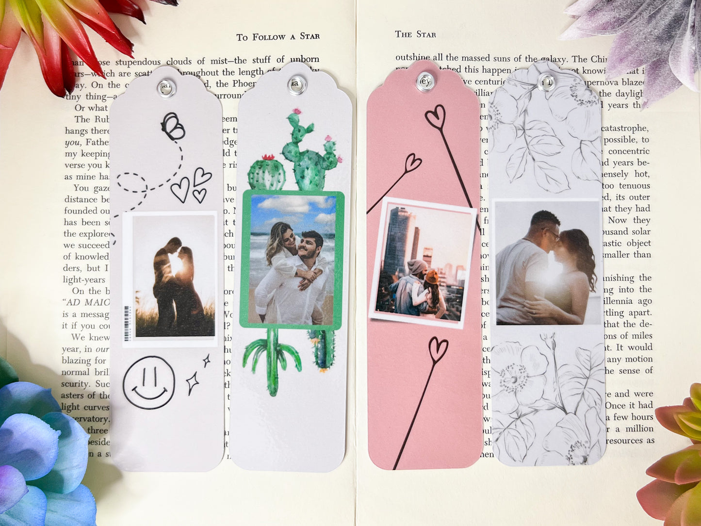 Photo Bookmarks Set Of 4