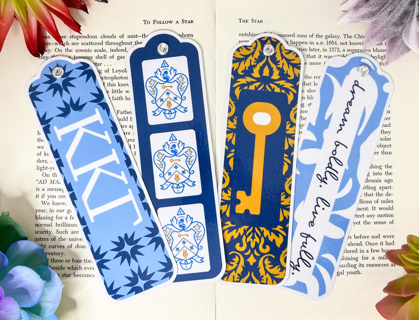 Kappa Kappa Gamma Bookmarks Set Of 4