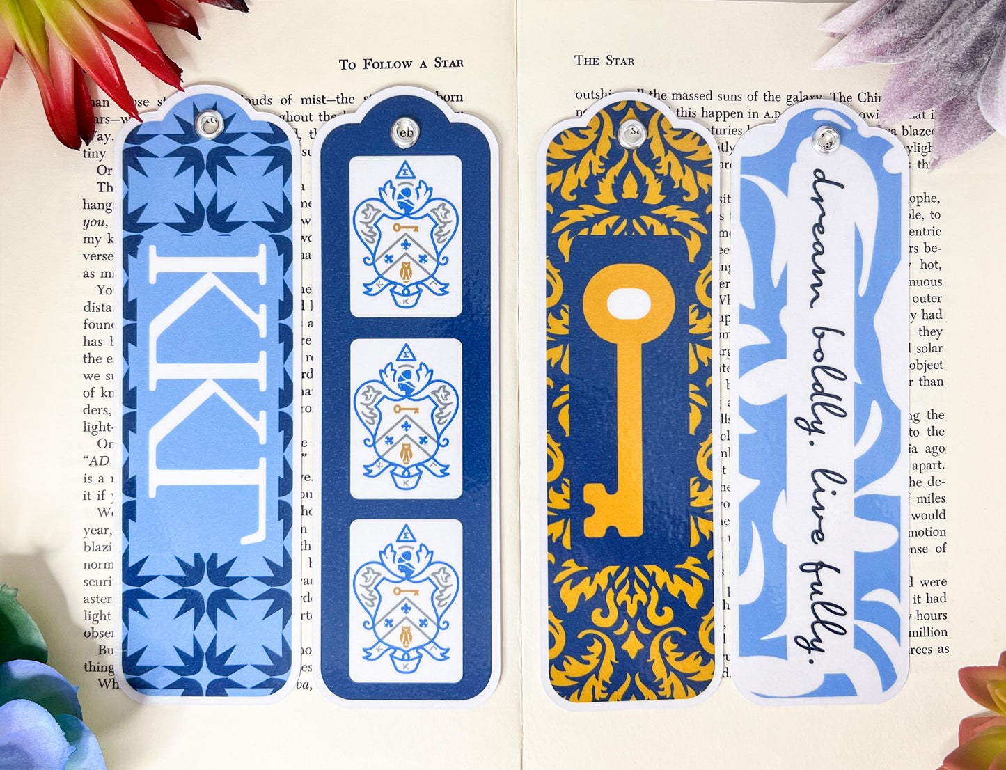 Kappa Kappa Gamma Bookmarks Set Of 4