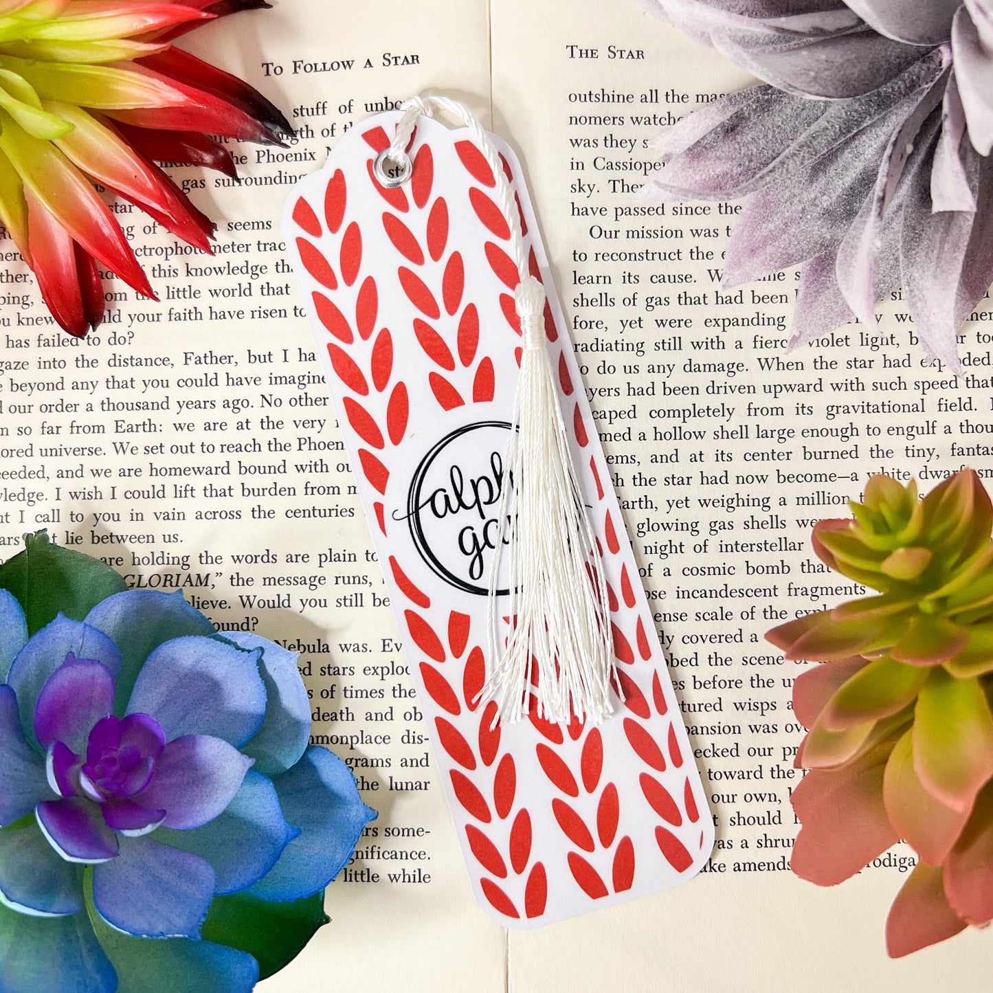 Alpha Gamma Delta Bookmarks Set Of 4