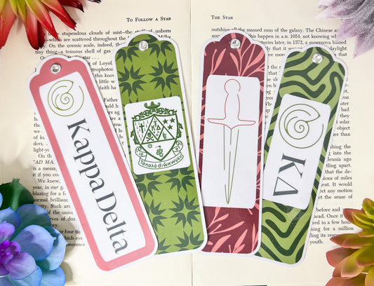 Kappa Delta Bookmarks Set Of 4