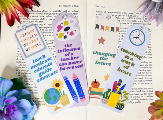 Teacher Bookmarks Set Of 4