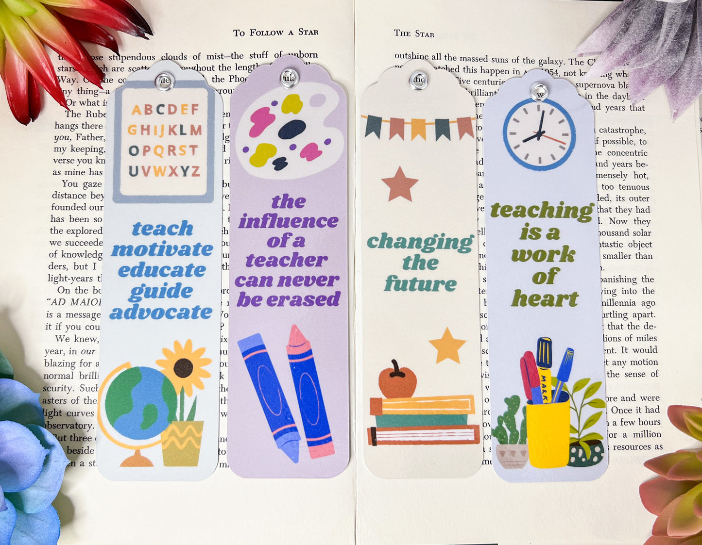 Teacher Bookmarks Set Of 4