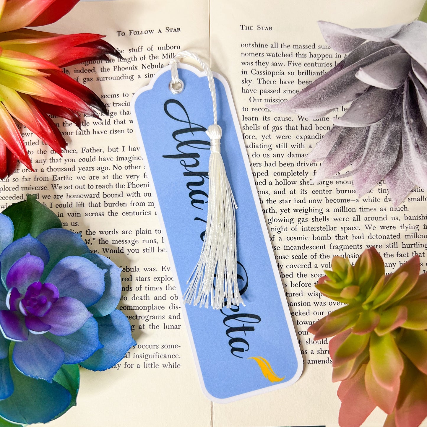 Alpha Xi Delta Bookmarks Set Of 4