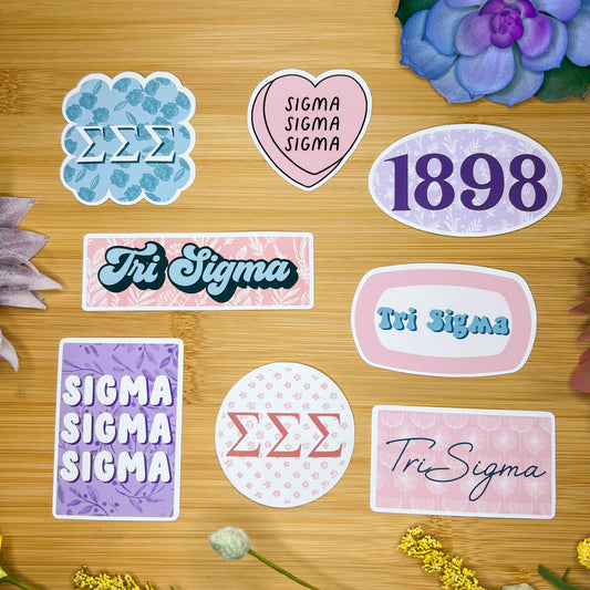 Tri Sigma Sticker Pack