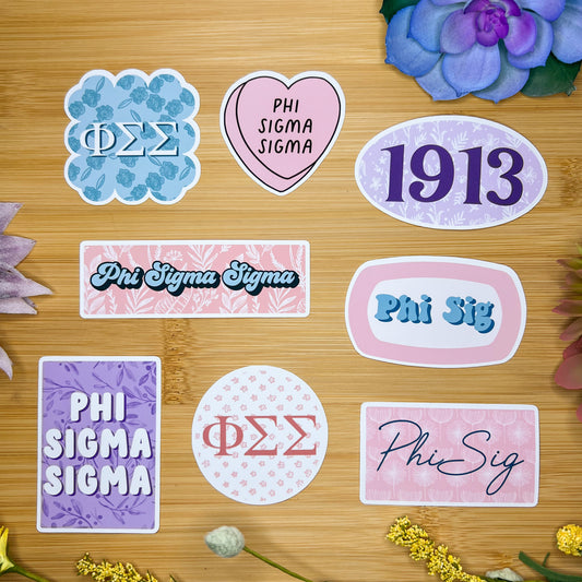 Phi Sigma Sigma Sticker Pack