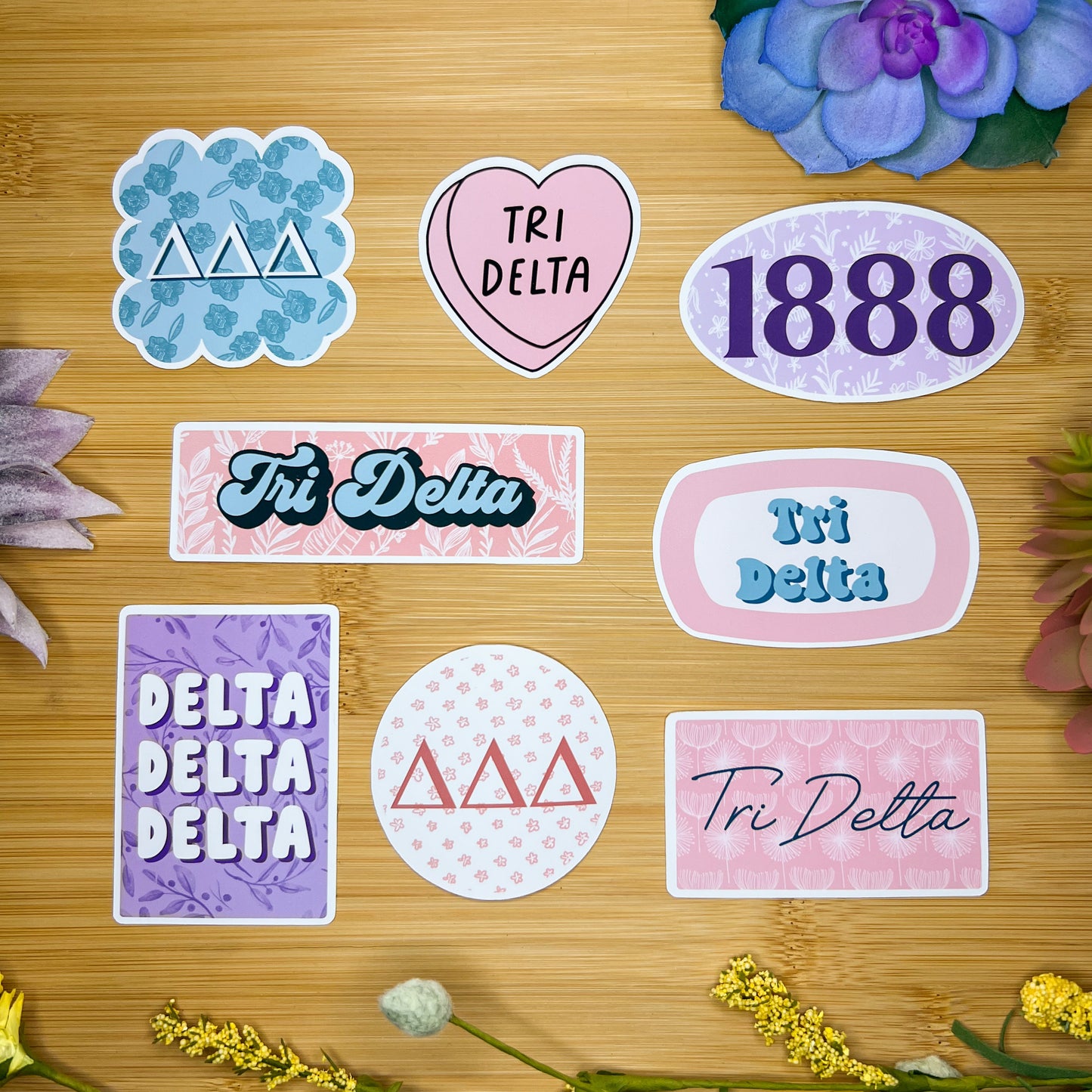 Tri Delta Sticker Pack