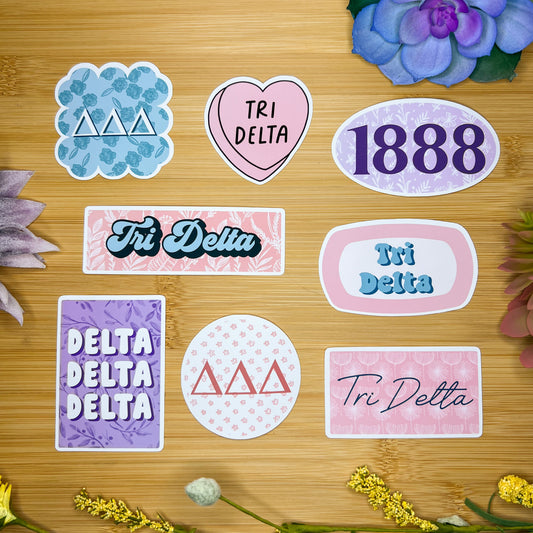 Tri Delta Sticker Pack